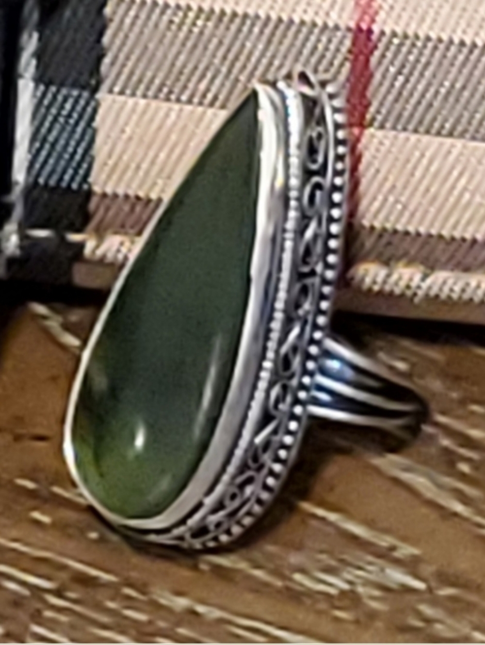 Nephrite Jade Ring - promote balance, strength, and peace